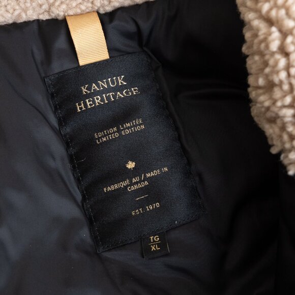 Kanuk Insulated Sherpa Jacket Winter Parka Green XL - Picture 5 of 16